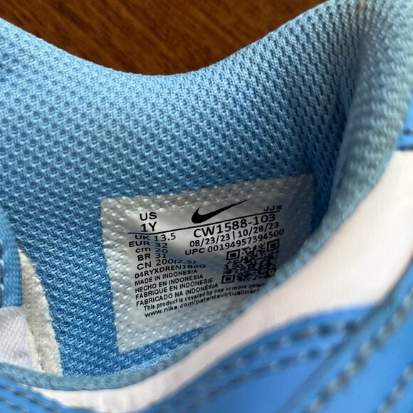 Nike Dunk Low University Blue 1Y - Picture 3 of 16